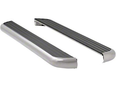 MegaStep 6.50-Inch Wheel-to-Wheel Running Boards; Polished Stainless (11-16 F-350 Super Duty Regular Cab w/ 8-Foot Bed)