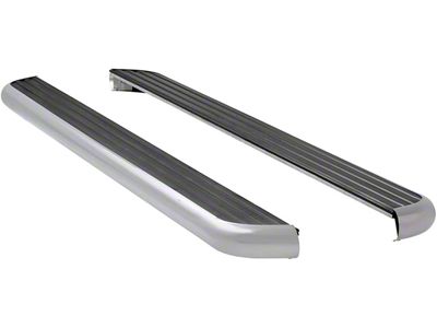 MegaStep 6.50-Inch Wheel-to-Wheel Running Boards; Polished Stainless (11-16 F-350 Super Duty SuperCab w/ 8-Foot Bed, SuperCrew w/ 6-3/4-Foot Bed)