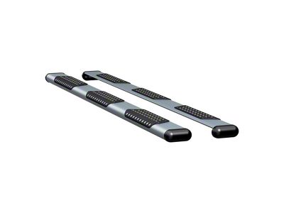 O-Mega II 6-Inch Oval Side Step Bars without Mounting Brackets; Silver (11-24 F-350 Super Duty SuperCab w/ 6-3/4-Foot Bed; 17-24 F-350 Super Duty Regular Cab w/ 8-Foot Bed)