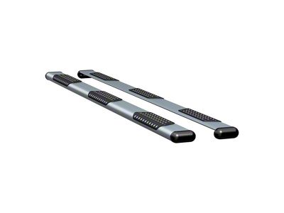 O-Mega II 6-Inch Wheel-to-Wheel Oval Side Step Bars without Mounting Brackets; Silver (11-16 F-350 Super Duty SuperCrew w/ 6-3/4-Foot Bed)