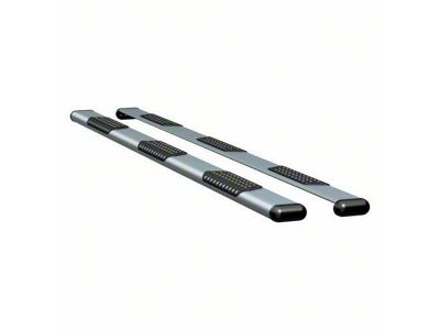 O-Mega II 6-Inch Wheel-to-Wheel Oval Side Step Bars; Silver (11-16 F-350 Super Duty SuperCrew w/ 8-Foot Bed)