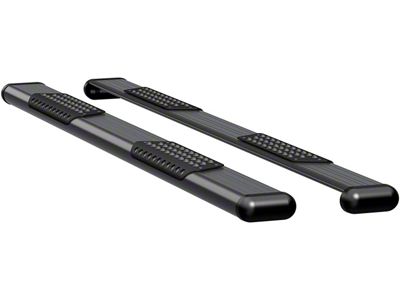 O-Mega II 6-Inch Oval Side Step Bars; Textured Black (17-24 F-350 Super Duty SuperCrew)