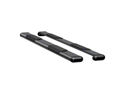 O-Mega II 6-Inch Oval Side Step Bars without Mounting Brackets; Textured Black (11-16 F-350 Super Duty Regular Cab w/ 8-Foot Bed; 11-24 F-350 Super Duty SuperCrew)