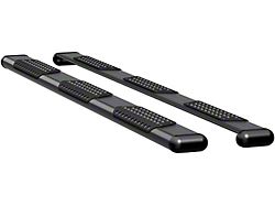 O-Mega II 6-Inch Wheel-to-Wheel Oval Side Step Bars; Textured Black (17-24 F-350 Super Duty Regular Cab w/ 8-Foot Bed, SuperCab w/ 6-3/4-Foot Bed)