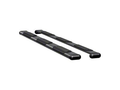 O-Mega II 6-Inch Oval Side Step Bars without Mounting Brackets; Textured Black (11-24 F-350 Super Duty SuperCab w/ 6-3/4-Foot Bed; 17-24 F-350 Super Duty Regular Cab w/ 8-Foot Bed)