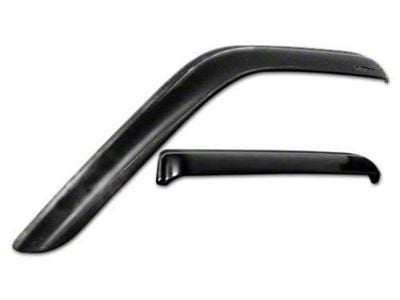 Snap-Inz In-Channel Sidewind Deflectors; Front and Rear; Smoke (17-22 F-350 Super Duty SuperCab)