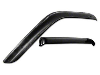 Snap-Inz In-Channel Sidewind Deflectors; Front and Rear; Smoke (17-22 F-350 Super Duty SuperCrew)