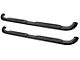 Platinum 4-Inch Oval Side Step Bars; Black (11-16 F-350 Super Duty SuperCrew)