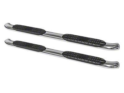 Pro Traxx 4-Inch Oval Side Step Bars; Stainless Steel (17-24 F-350 Super Duty SuperCab)