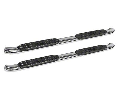 Pro Traxx 4-Inch Oval Side Step Bars; Stainless Steel (17-24 F-350 Super Duty SuperCrew)