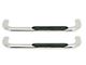 Platinum 4-Inch Oval Side Step Bars; Stainless Steel (17-24 F-350 Super Duty Regular Cab)