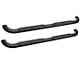 Platinum 4-Inch Oval Side Step Bars; Black (17-24 F-350 Super Duty SuperCab)