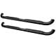 Platinum 4-Inch Oval Side Step Bars; Black (17-24 F-350 Super Duty SuperCab)