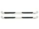 Platinum 4-Inch Oval Side Step Bars; Stainless Steel (17-24 F-350 Super Duty SuperCrew)