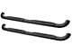 Platinum 4-Inch Oval Side Step Bars; Black (17-24 F-350 Super Duty SuperCrew)