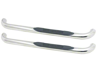 E-Series 3-Inch Nerf Side Step Bars; Stainless Steel (11-16 F-350 Super Duty Regular Cab)