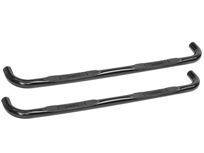 E-Series 3-Inch Nerf Side Step Bars; Black (17-24 F-350 Super Duty SuperCrew)