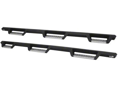 Westin HDX Stainless Wheel-to-Wheel Drop Nerf Side Step Bars; Textured Black (17-24 F-350 Super Duty SuperCrew w/ 6-3/4-Foot Bed)