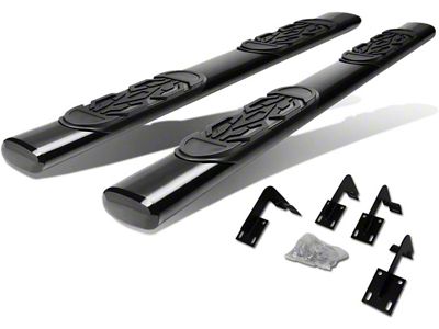 Step Nerf Bar; 6-Inch Oval; Straight; Black (11-16 F-350 Super Duty SuperCrew)