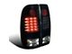 LED Tail Lights; Gloss Black Housing; Smoked Lens (11-16 F-350 Super Duty)