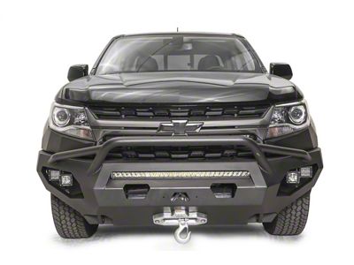 Fab Fours Matrix Front Bumper with Pre-Runner Guard; Matte Black (21-22 Colorado, Excluding ZR2)