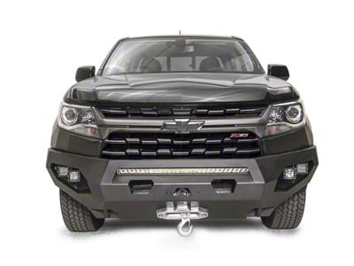 Fab Fours Matrix Winch Front Bumper with No Guard; Bare Steel (21-22 Colorado, Excluding ZR2)