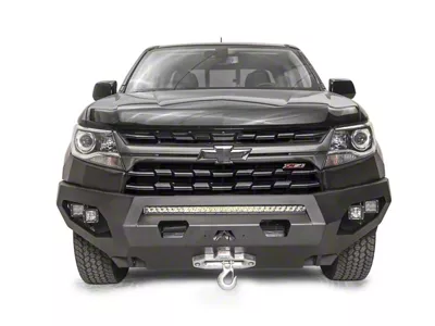 Fab Fours Matrix Winch Front Bumper with No Guard; Matte Black (21-22 Colorado, Excluding ZR2)