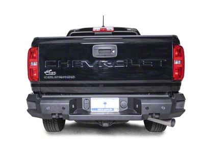 Fab Fours Premium Rear Bumper; Pre-Drilled for Backup Sensors; Bare Steel (15-22 Colorado, Excluding ZR2)