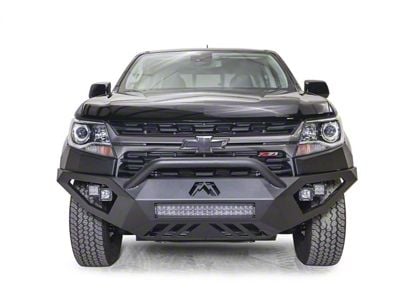 Fab Fours Vengeance Front Bumper with Pre-Runner Guard; Bare Steel (21-22 Colorado, Excluding ZR2)