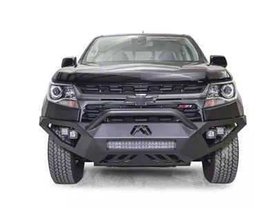 Fab Fours Vengeance Front Bumper with Pre-Runner Guard; Matte Black (21-22 Colorado, Excluding ZR2)