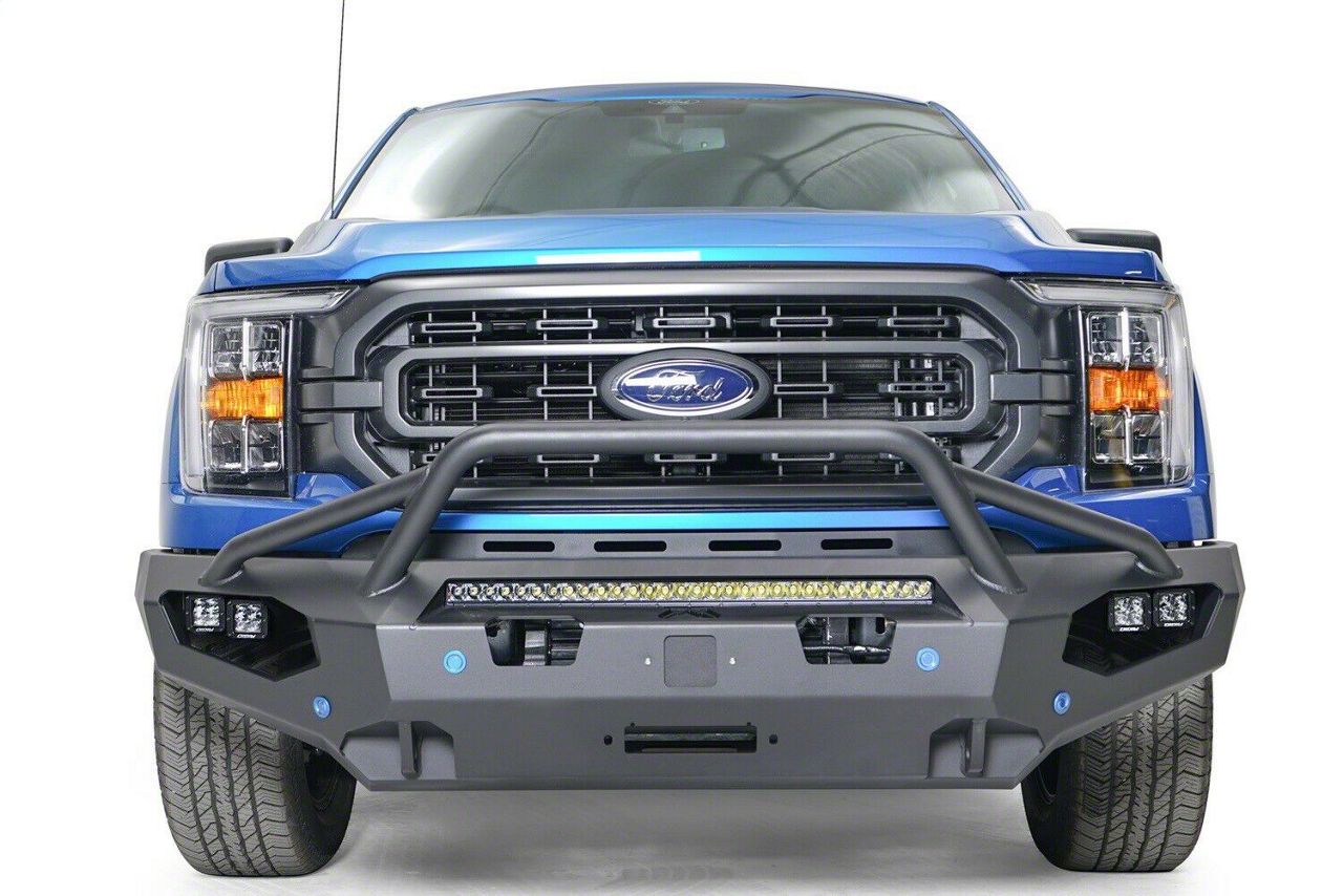 Fab Fours F-150 Matrix Front Bumper With Pre-Runner Guard; Bare Steel ...