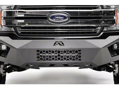 Fab Fours Vengeance Front Bumper Center Light Box Insert; Bare Steel (18-20 F-150, Excluding Raptor)