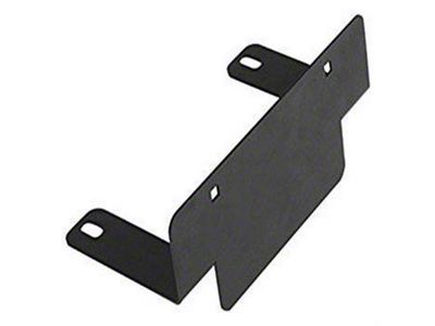 Fab Fours Vengeance Front Bumper License Plate Bracket; Bare Steel (17-20 F-150 Raptor)