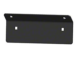 Fab Fours Vengeance Front Bumper License Plate Bracket; Matte Black (21-25 F-150)