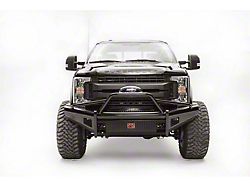 Fab Fours Black Steel Ranch Front Bumper with Pre-Runner Guard; Matte Black (17-22 F-250 Super Duty)