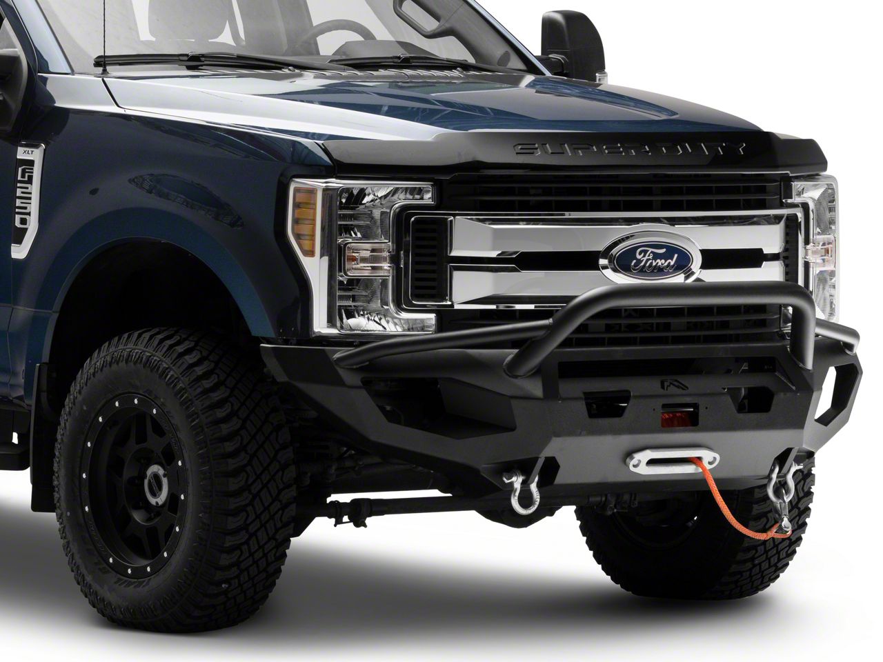 Fab Fours F-250 Super Duty Matrix Front Bumper With Pre-Runner Guard ...