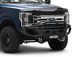 Fab Fours Matrix Front Bumper with Pre-Runner Guard; Matte Black (17-22 F-250 Super Duty)