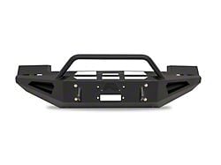 Fab Fours Red Steel Front Bumper with Pre-Runner Guard; Matte Black (05-07 F-250 Super Duty)