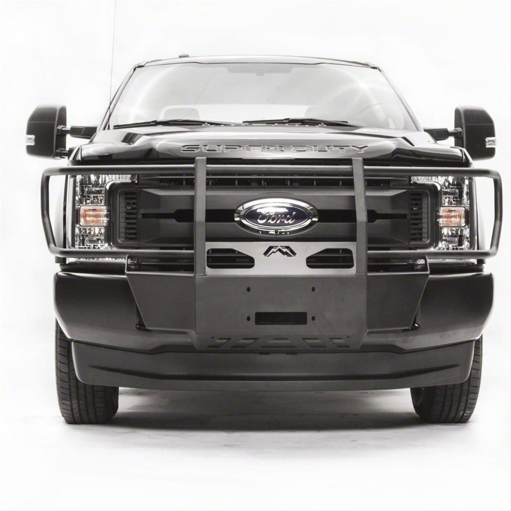 Fab Fours F-350 Super Duty Full Guard Winch Mount; Matte Black FS17 ...