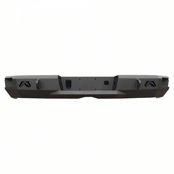 Fab Fours F Super Duty Premium Rear Bumper Pre Drilled For Backup Sensors Matte Black Fs