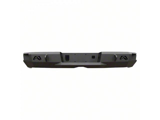 Fab Fours Premium Rear Bumper; Pre-Drilled for Backup Sensors; Matte Black (23-24 F-350 Super Duty)