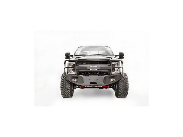 Fab Fours Premium Winch Front Bumper with Full Guard; Bare Steel (17-22 F-350 Super Duty)