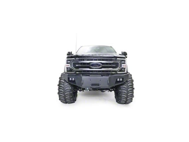 Fab Fours Premium Winch Front Bumper with No Guard; Matte Black (17-22 F-350 Super Duty)