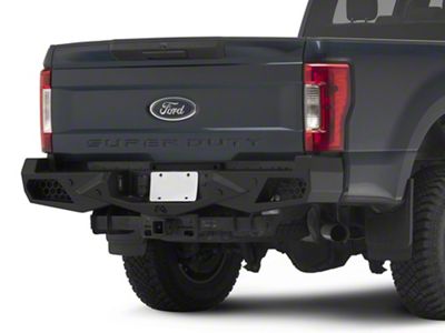 Fab Fours Vengeance Rear Bumper; Matte Black (17-22 F-350 Super Duty)