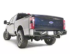 Fab Fours Vengeance Rear Bumper; Pre-Drilled for Backup Sensors; Matte Black (23-25 F-350 Super Duty)