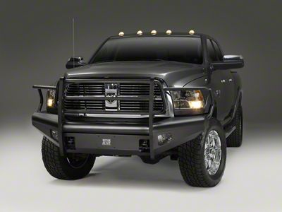 Fab Fours Black Steel Elite Front Bumper with Full Guard; Matte Black (94-02 RAM 2500)