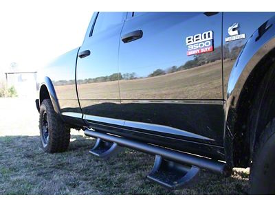 Fab Fours Side Step Bars; Black (10-18 RAM 2500 Mega Cab)