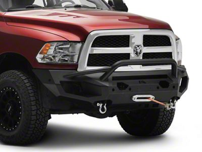 Fab Fours Matrix Front Bumper with Pre-Runner Guard; Matte Black (10-18 RAM 3500)