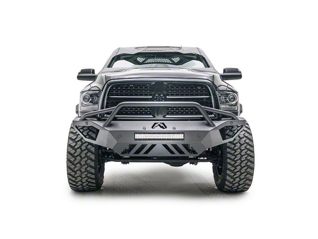 Fab Fours Open Fender Vengeance Front Bumper; Matte Black (16-18 RAM 3500)