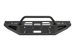 Fab Fours Red Steel Front Bumper with Pre-Runner Guard; Matte Black (94-02 RAM 3500)